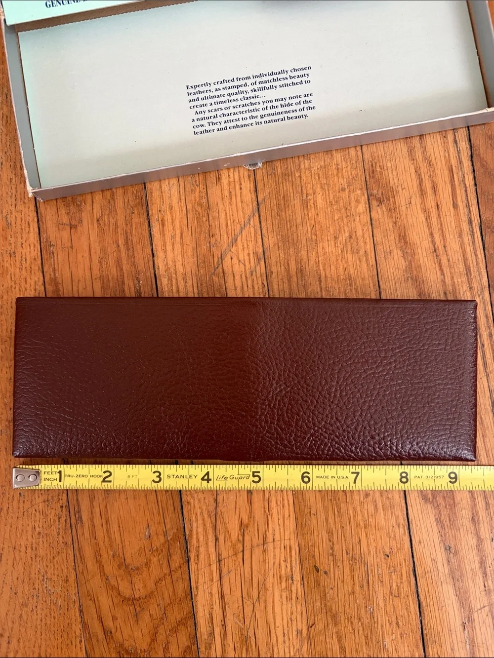 Vintage Deadstock Cowhide Brown Leather Wallet by Craft